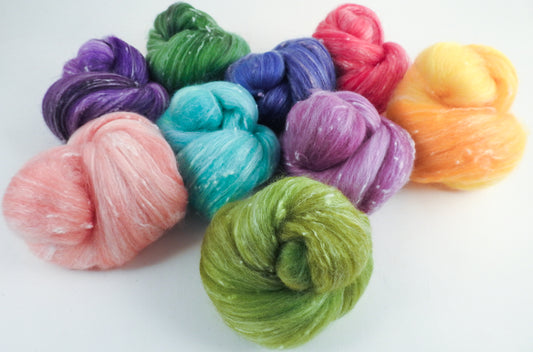 White-faced Woodland/ Ramie/ Llama/ Bamboo (35/35/15/15) - Easter Eggs (4.6 oz total)