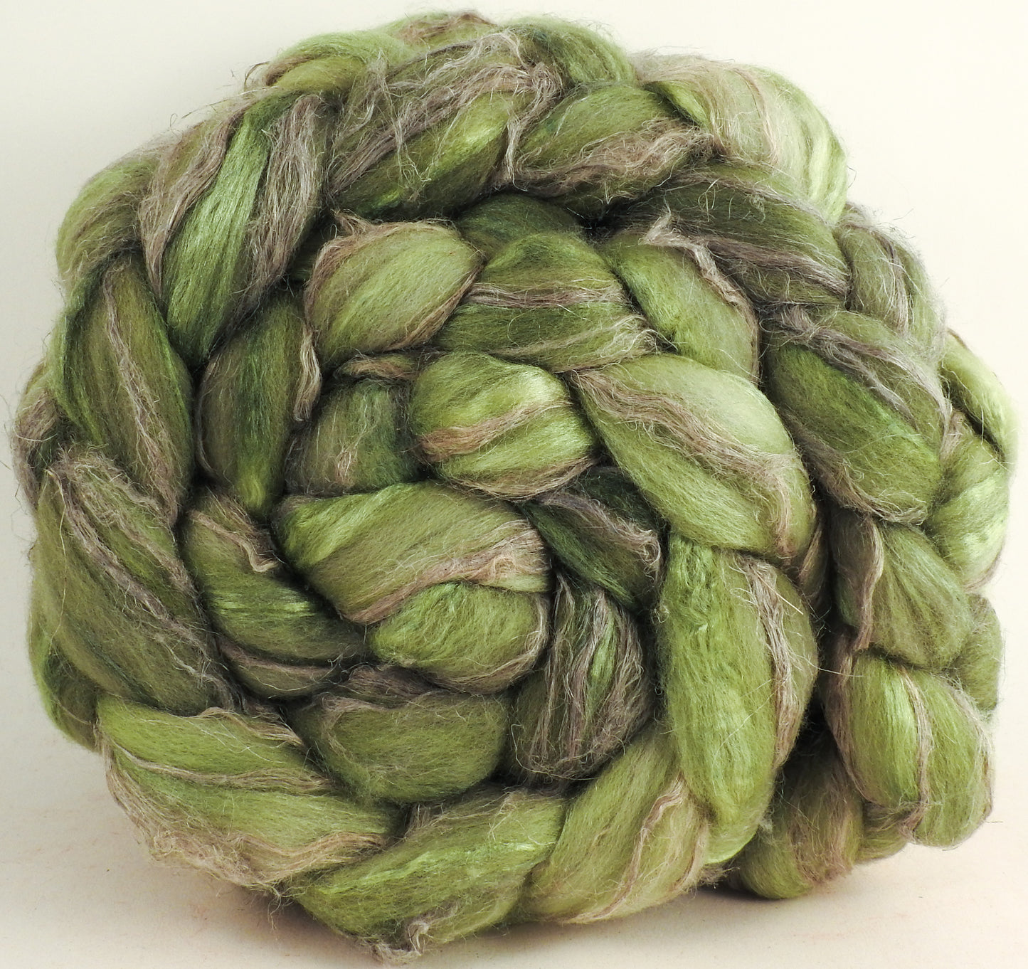 Merino/ Tussah Silk/ Natural Flax (50/25/25) - Lichen - (5.5 oz.)