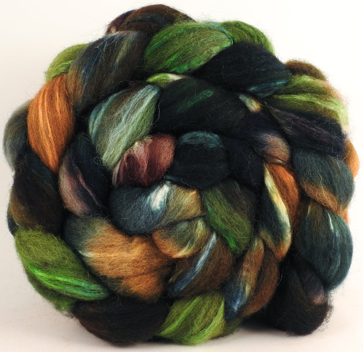 Grey Shetland/ Tussah Silk (70/30) - Maidenhair Fern - (5.4 oz)