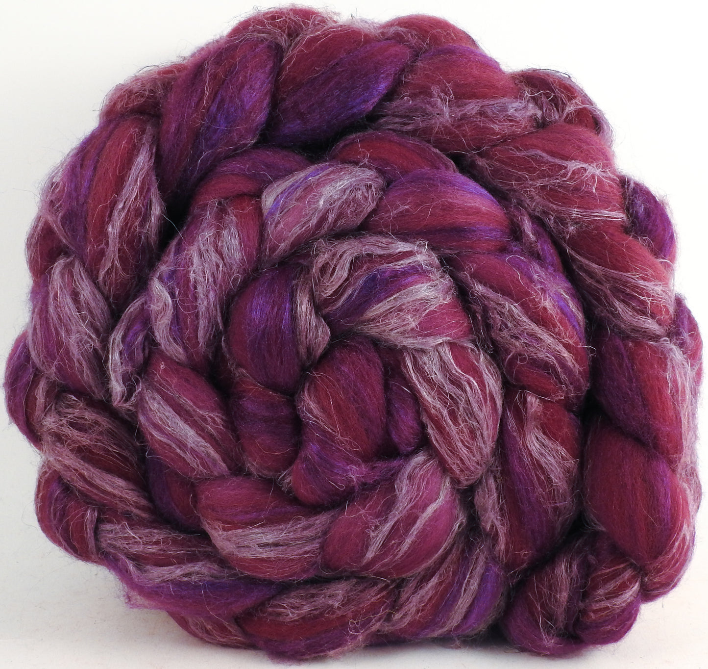 Merino/ Tussah Silk/ Natural Flax (50/25/25) - Boysenberry - (5.6 oz.)