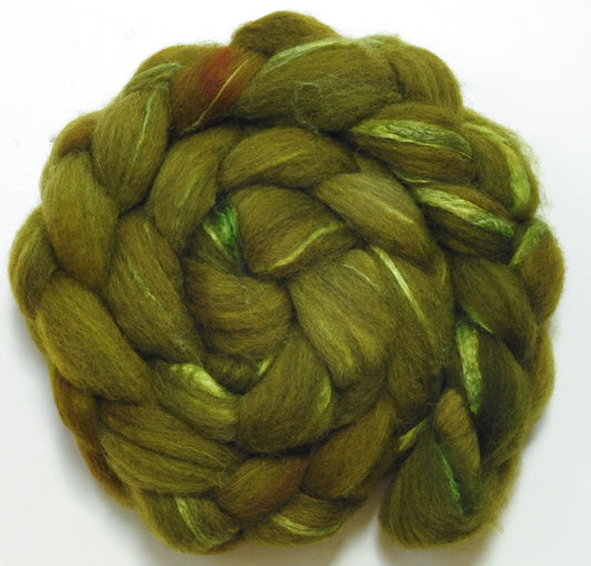 Asparagus (5.6 oz) - Grey Shetland/ Tussah Silk (70/30)