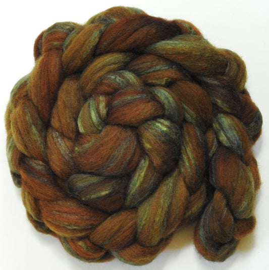 Gingersnap (5.6 oz) - Grey Shetland/ Tussah Silk (70/30)
