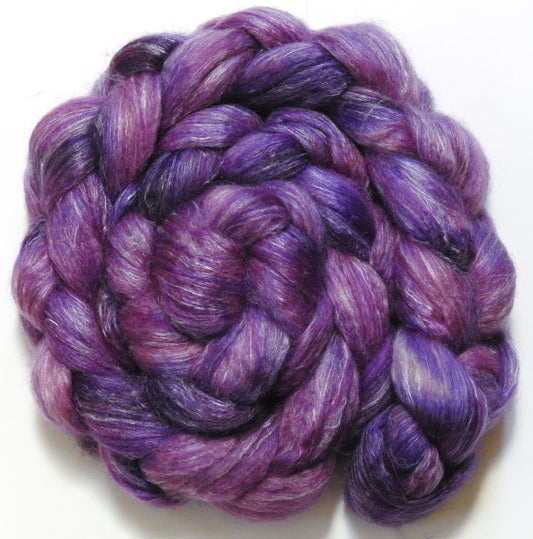 Vinca (5.8 oz) Batt in a Braid #57- Camel/Baby Alpaca/Mint fiber  (50/25/25)