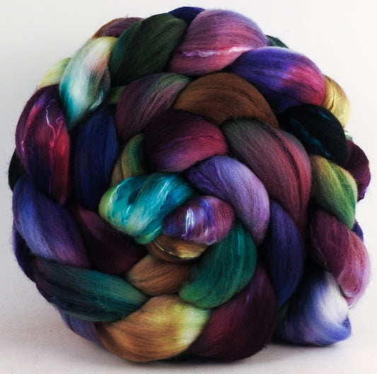 18.5 Micron Merino/ Mulberry Silk (70/30) - Mary, Mary Quite Contrary- 5.5 oz.