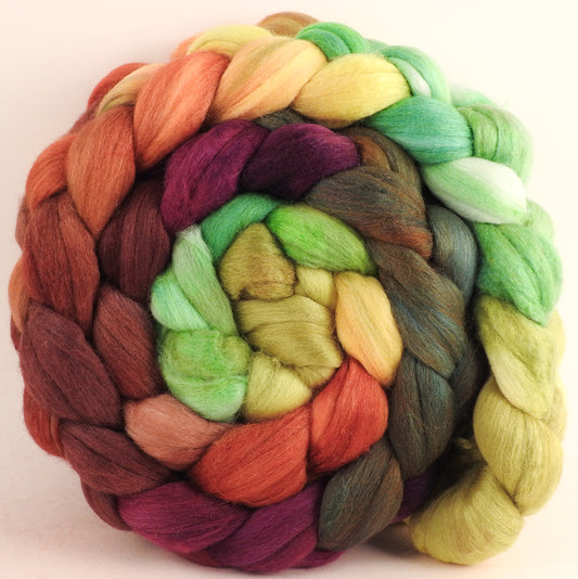 18.5 Micron Merino/ Tussah Silk (50/50) - Icelandic Poppies -5.4 oz
