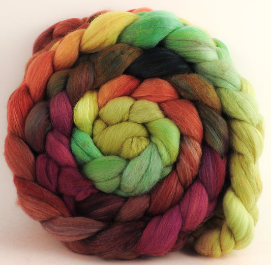 Polwarth /Tussah silk Top (60/40)- Icelandic Poppies -5.6 oz