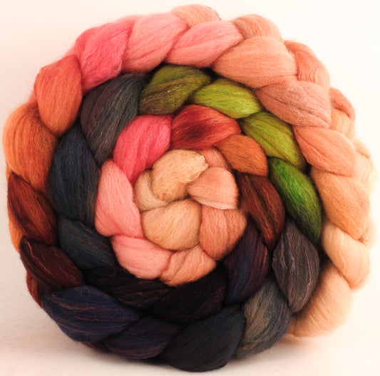 Organic Polwarth / Tussah silk (80/20)-Dwarf Kingfisher