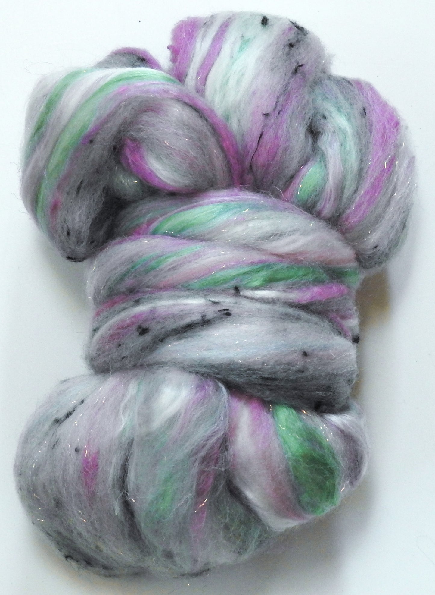 Mother-of-Pearl Butterfly - Lepidoptery Blends - Merino/ Mulberry Silk/ Sari Silk/ Tweed Blend/ Bamboo/ Stellina  (35/25/15/10/10/5)