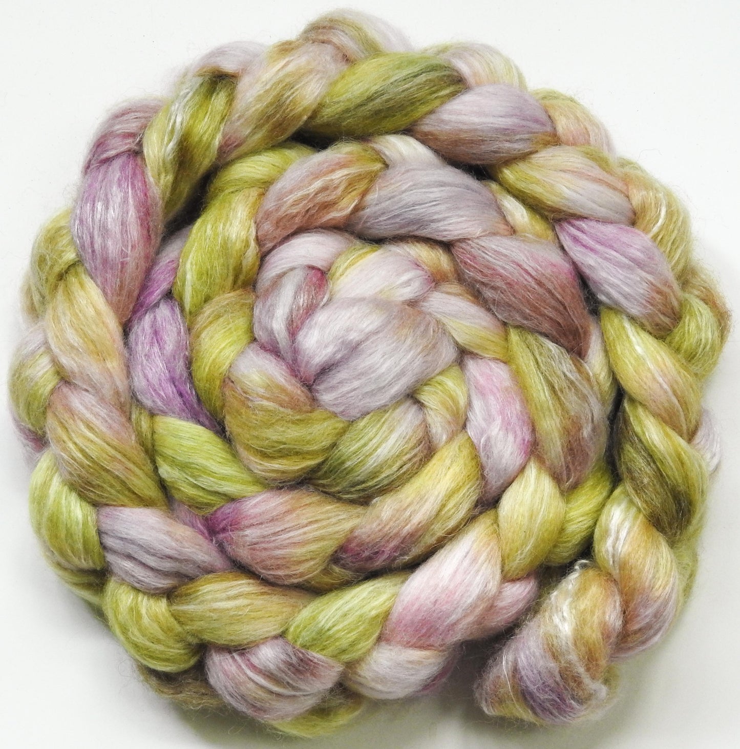 Honeysuckle- Glazed Solid (5.9 oz.)- White-faced Woodland/ Ramie/ Llama/ Bamboo (35/35/15/15)