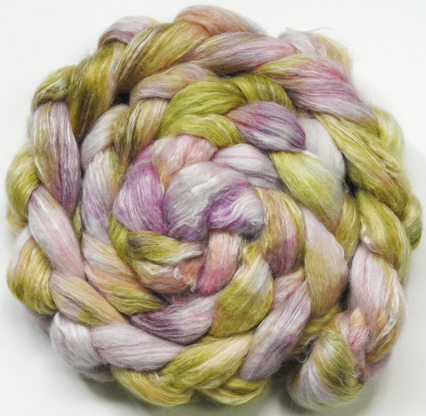 Honeysuckle- Glazed Solid (5.9 oz.)- White-faced Woodland/ Ramie/ Llama/ Bamboo (35/35/15/15)