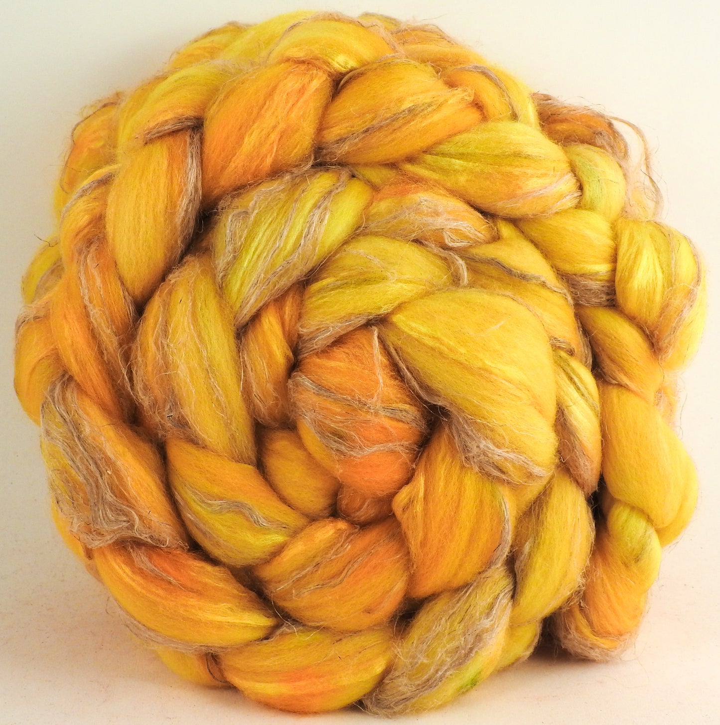 Merino/ Tussah Silk/ Natural Flax (50/25/25) -Forsythia- (5.8 oz.)