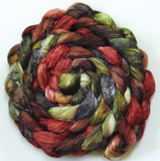 Tumnus-(5.3 oz.) Tussah Silk / flax roving