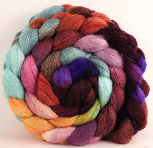 Polwarth /Tussah silk Top (60/40)- Red Queen -5.5 oz