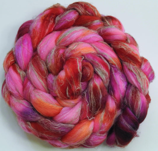 Heatwave (5.7 oz) -Glazed Solid- Merino/ Tussah Silk/ Natural Flax (50/25/25)