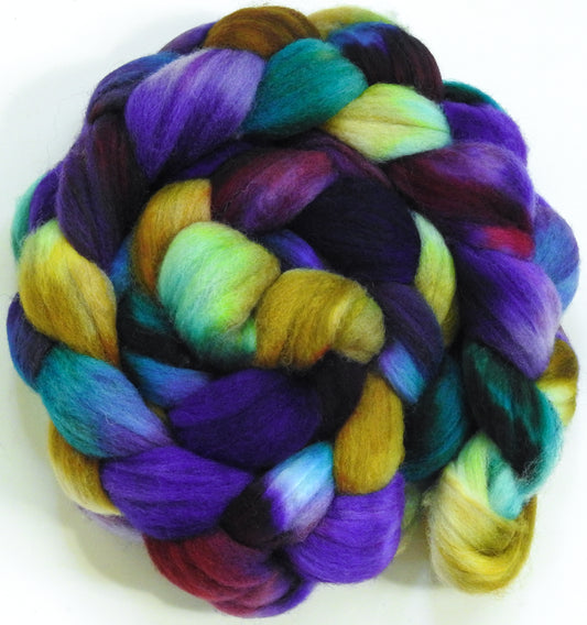 Mary Mary Quite Contrary -(5.3 oz.) Batt in a Braid #60- Southdown/ Bfl/ Bio-nylon (50/25/25)