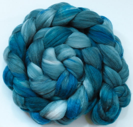 Stellar -Glazed Solid- Batt in a Braid #35 - Sw Merino (18.5 mic) /Merino (18.5 mic) / Tussah Silk (40/40/20)