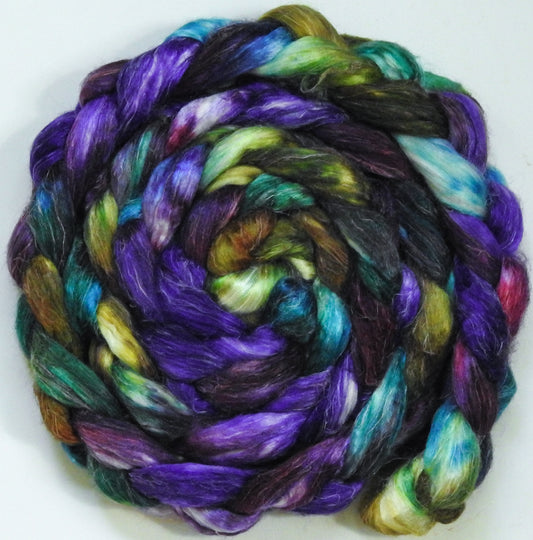 Mary Mary Quite Contrary-(5.4 oz.)Tussah Silk / flax roving -(65/35)