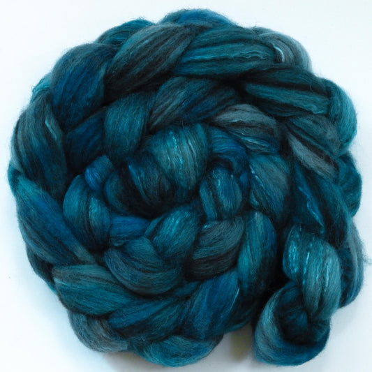 Stellar (5.8 oz) -Glazed Solid - Humbug Shetland/ Mulberry Silk (75/25)