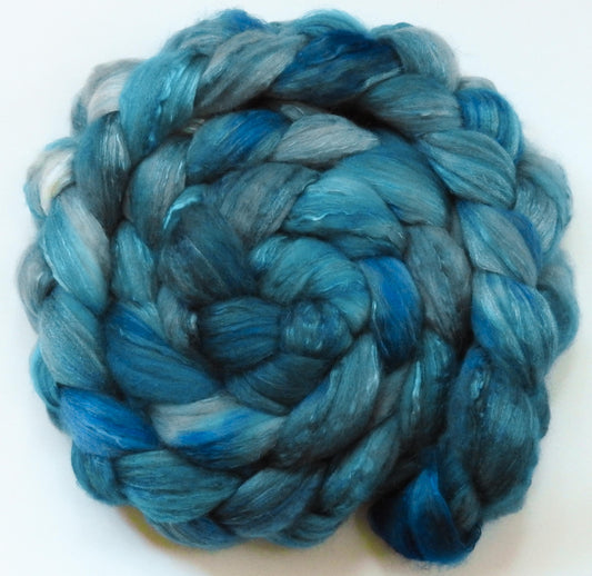 Stellar (5.7 oz) -Glazed Solid- Batt in a Braid #5- Merino/ Camel/ silk/ faux cashmere/ firestar (25/25/25/12/12)