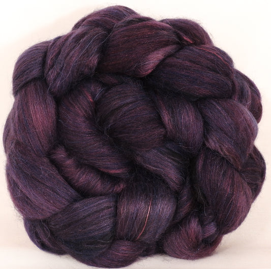 Batt in a Braid #40 - Banshee - YAK / Baby Alpaca / Mulberry silk/ Merino (18 mic)(30/30/30/10) - Inglenook Fibers