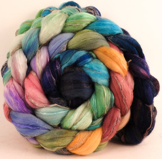 Merino/ Tussah Silk/ Natural Flax (50/25/25) -Sea Chariot- (5.6 oz.)