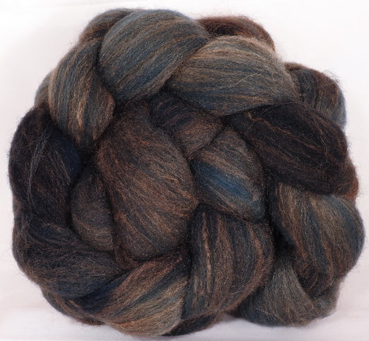 British Southdown/ tussah top (65/ 35) - Soot - 4.7 oz. - Inglenook Fibers