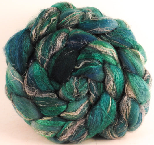 Merino/ Tussah Silk/ Natural Flax (50/25/25) -Jade- (5.7 oz.)