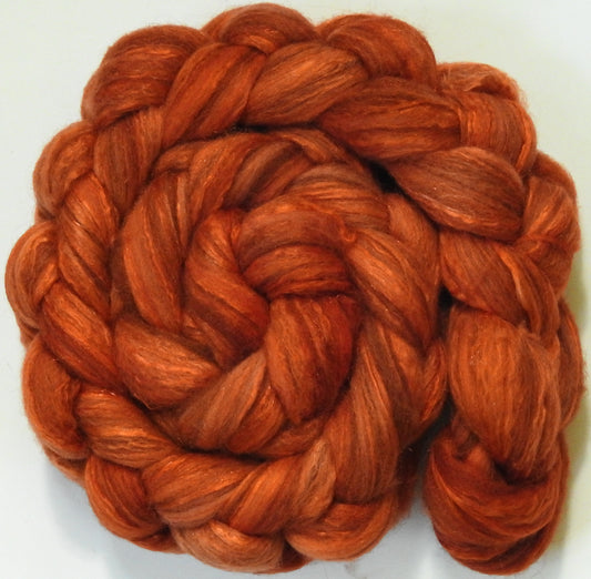 Carrot (5.8 oz) - Batt in a Braid #7 - Polwarth/ Manx / Mulberry silk/ Firestar (30/30/30/10)