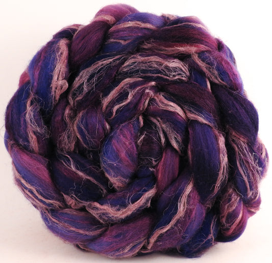 Merino/ Tussah Silk/ Natural Flax (50/25/25) -Damson Plum- (5.8 oz.)