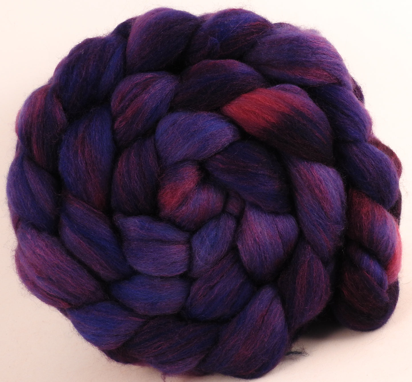 Polwarth /Tussah silk Top (60/40)- Damson Plum -5.5 oz