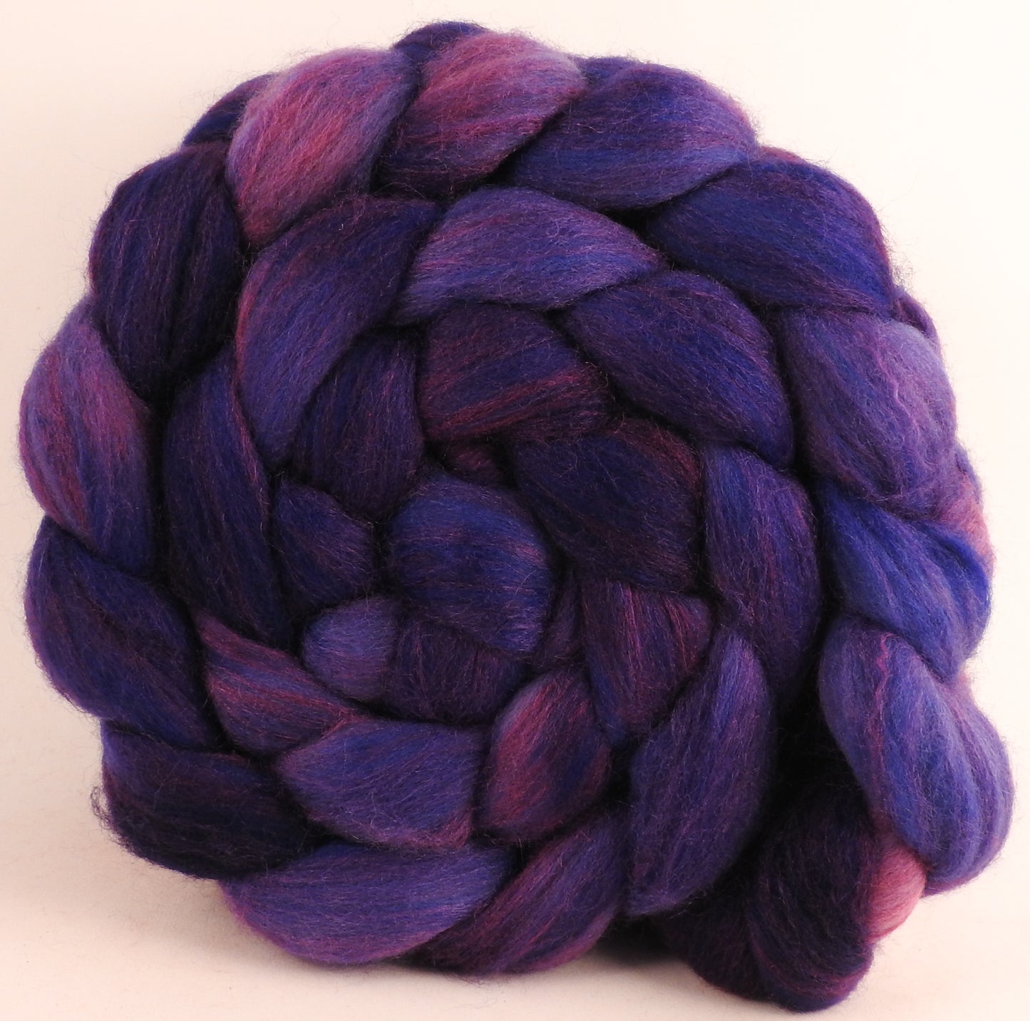 Polwarth /Tussah silk Top (60/40)- Damson Plum -5.5 oz