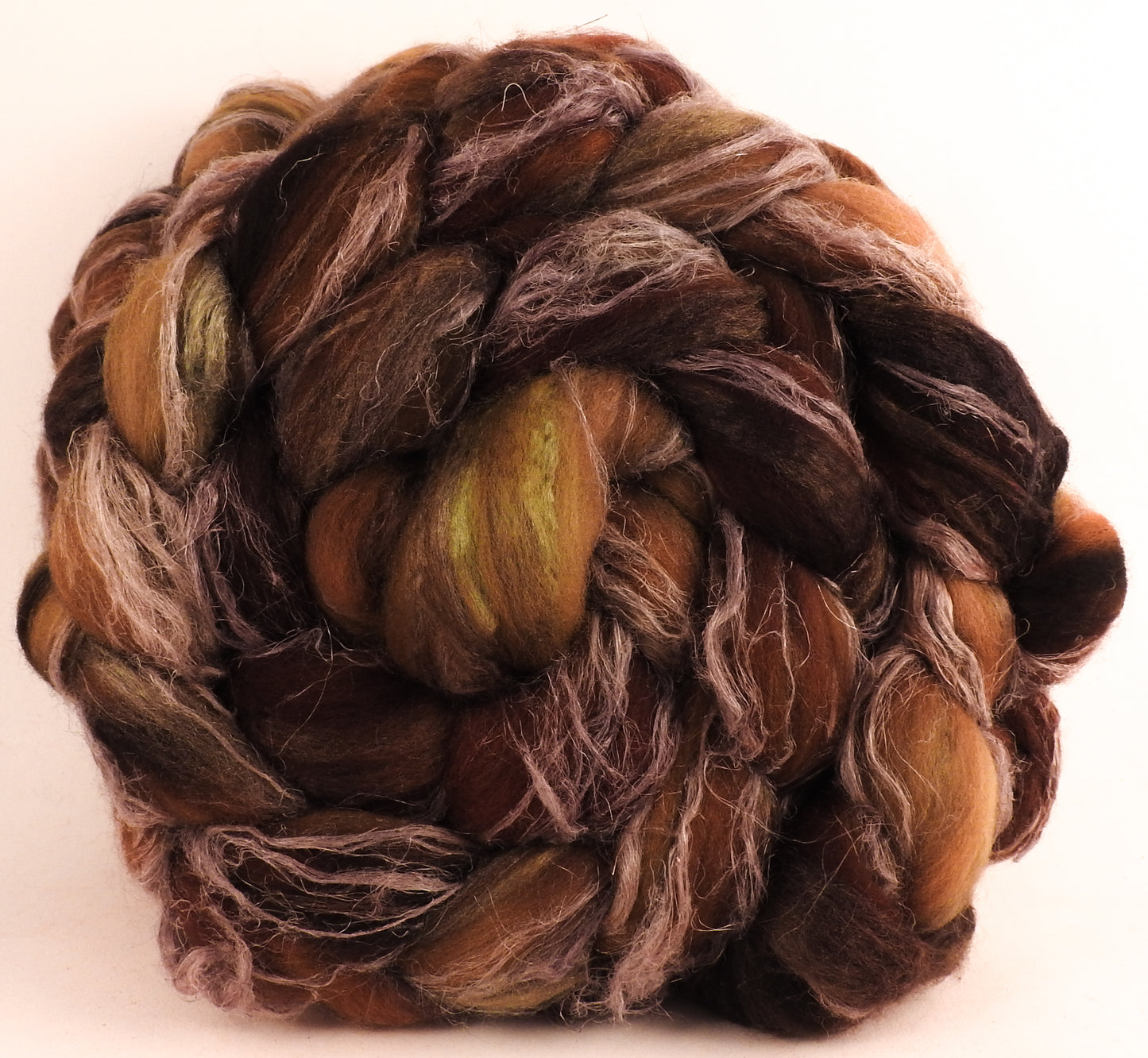 Merino/ Tussah Silk/ Natural Flax (50/25/25) -Hickory