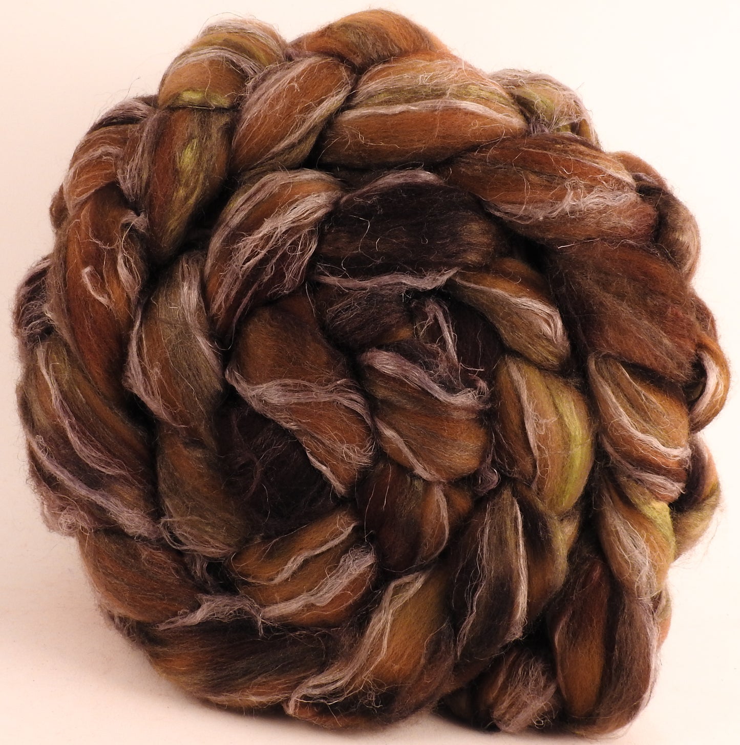 Merino/ Tussah Silk/ Natural Flax (50/25/25) -Hickory