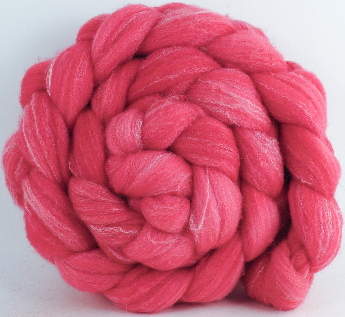 Hand dyed top for spinning - #sorrynotsorry - (5.4 oz.) Targhee/silk/ bamboo ( 80/10/10)