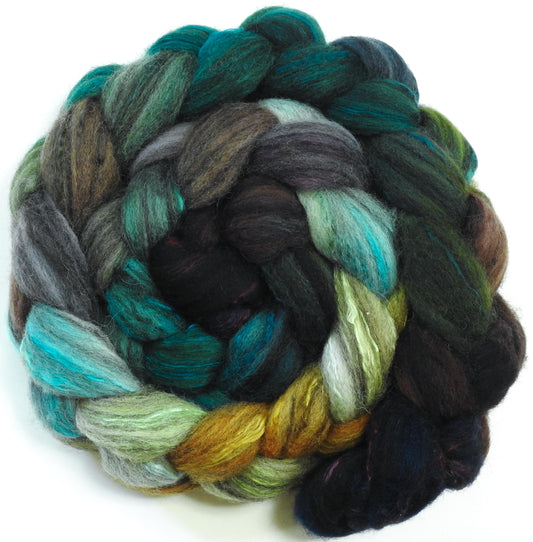 Selkie (6 oz) -Glazed Solid - Humbug Shetland/ Mulberry Silk (75/25)