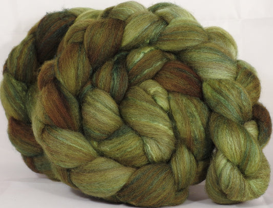 Mixed UK Bfl/ Tussah Silk  (75/25) - Wasabi - (5 oz.) - Inglenook Fibers