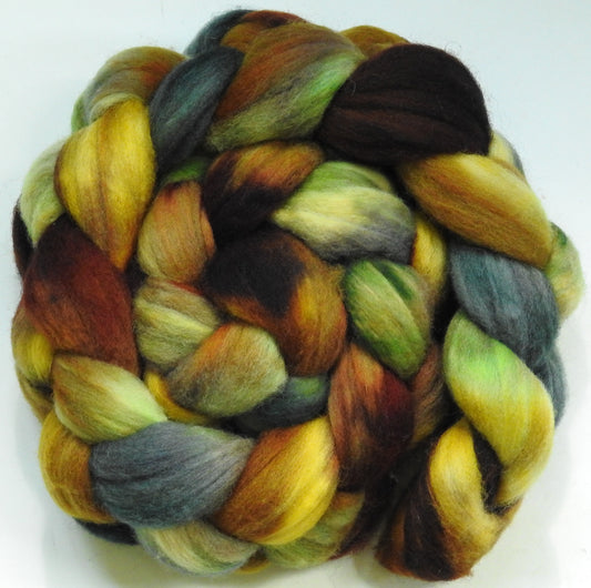 Hayride-(5.3 oz.) Batt in a Braid #60- Southdown/ Bfl/ Bio-nylon (50/25/25)