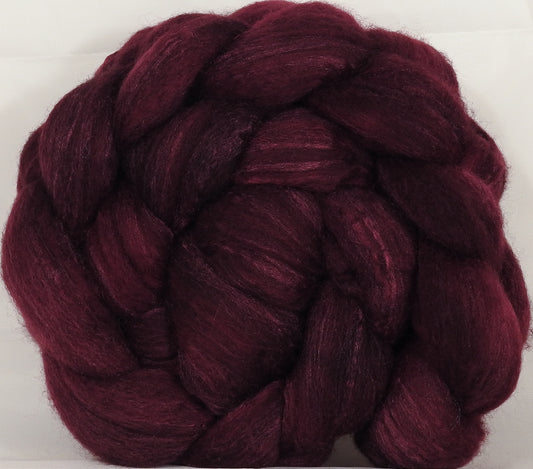 British Southdown/ tussah top (65/ 35) - Black Cherry - 5.1 oz. - Inglenook Fibers