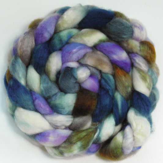 Oysters - (6.1 oz)-Glazed Solid- Blue-faced Leicester/ Mohair (70/30)