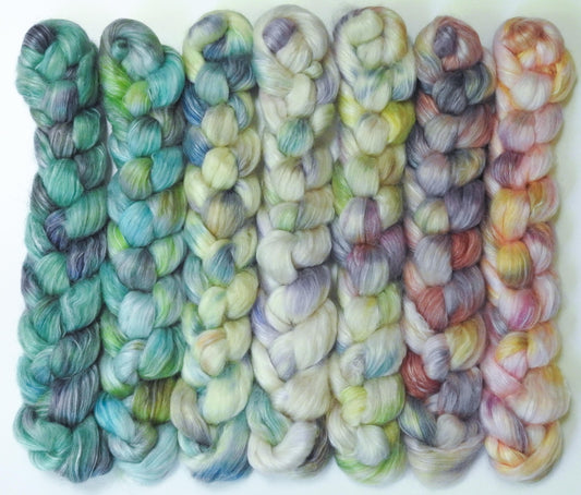 Fairy Swings Set (11.2 oz)- Glazed Solids - White-faced Woodland/ Ramie/ Llama/ Bamboo(35/35/15/15)