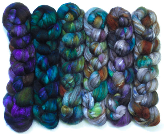 Octopus's Garden Set - Fusion Series-(9 oz).-18.5 mic merino/ camel/ brown alpaca/ mulberry silk/ (40/20/20/20)