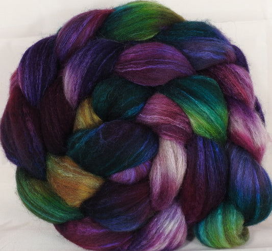 Mixed UK Bfl/ Tussah Silk  (75/25) -Mary, Mary , Quite Contrary - 6.2 oz. - Inglenook Fibers