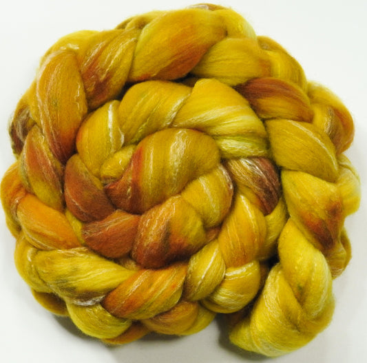 Coreopsis (5.8 oz)-Glazed Solid - Targhee/silk/ bamboo (80/10/10)