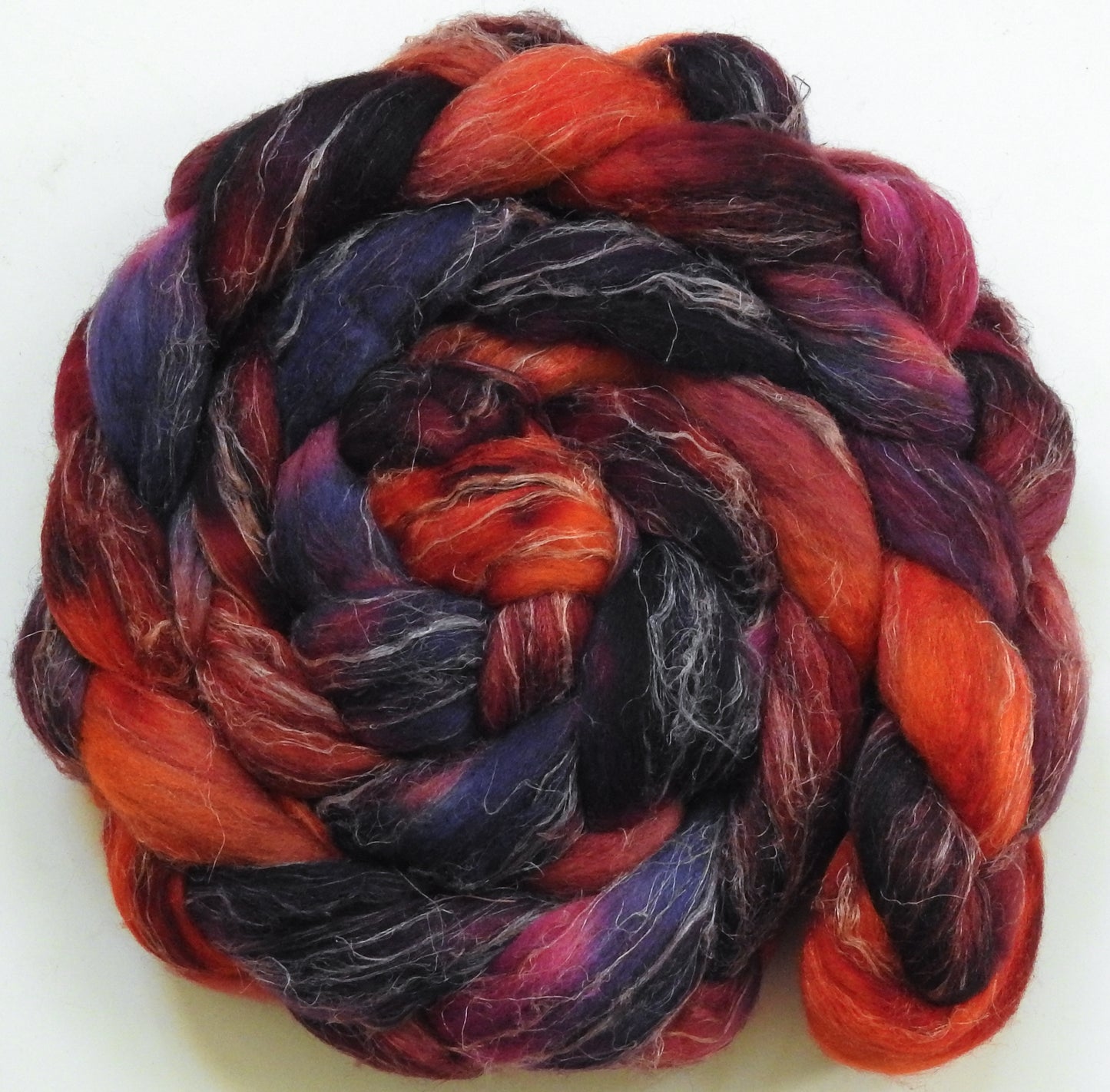 Cranberry Sauce (6 oz) - Merino/ Tussah Silk/ Natural Flax (50/25/25)