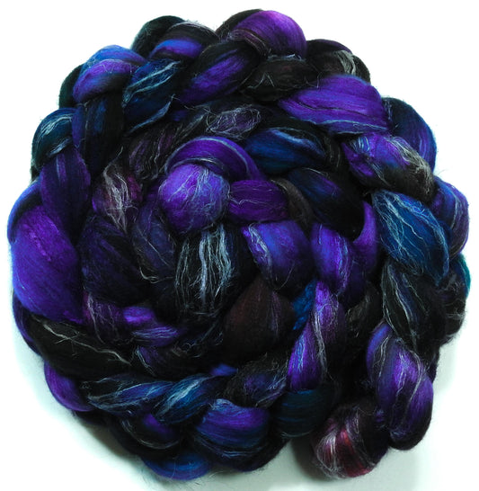Nightfall- Fusion Series (6 oz) - Merino/ Tussah Silk/ Natural Flax (50/25/25)