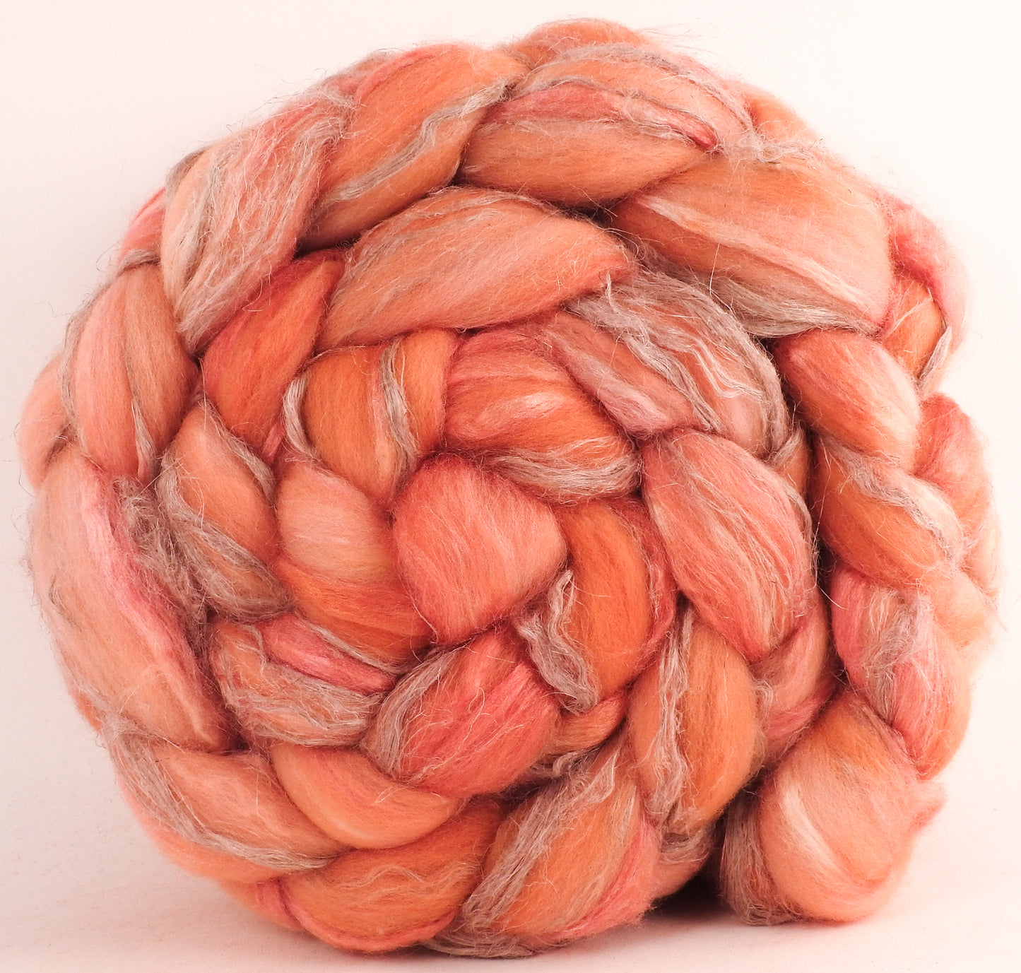 Merino/ Tussah Silk/ Natural Flax (50/25/25) - Begonia- 6 oz.