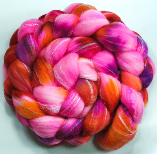 Heatwave (6.1 oz) -Glazed Solids- Targhee/silk/ bamboo (80/10/10)