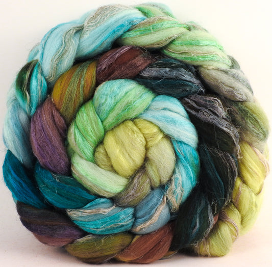 Merino/Tussah Silk/ Natural Flax (50/25/25) - Dryad - 5.5 oz.