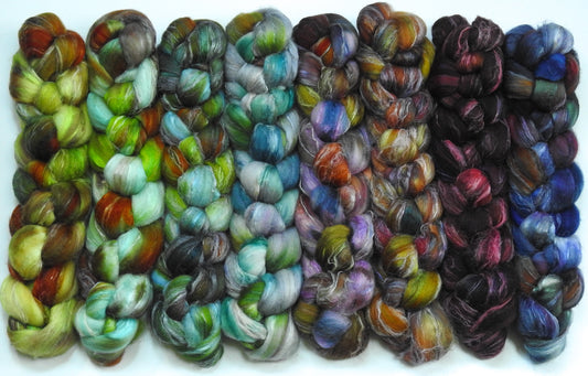 Fungus Among Us- Gradient Braid Set-Fusion Series (12.3 oz)- Fusion Series - Merino/Tussah/Flax (50/25/25)