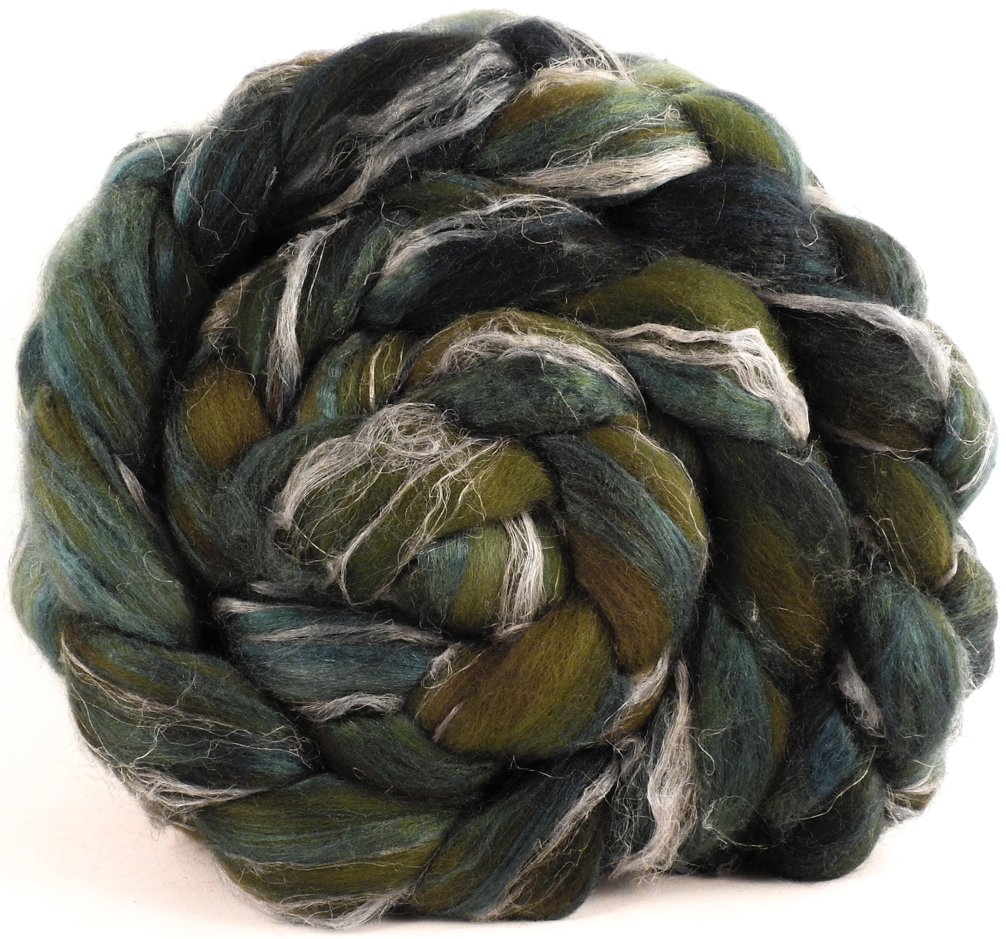 Merino/ Tussah Silk/ Natural Flax (50/25/25) - Hemlock - 5.6 oz.